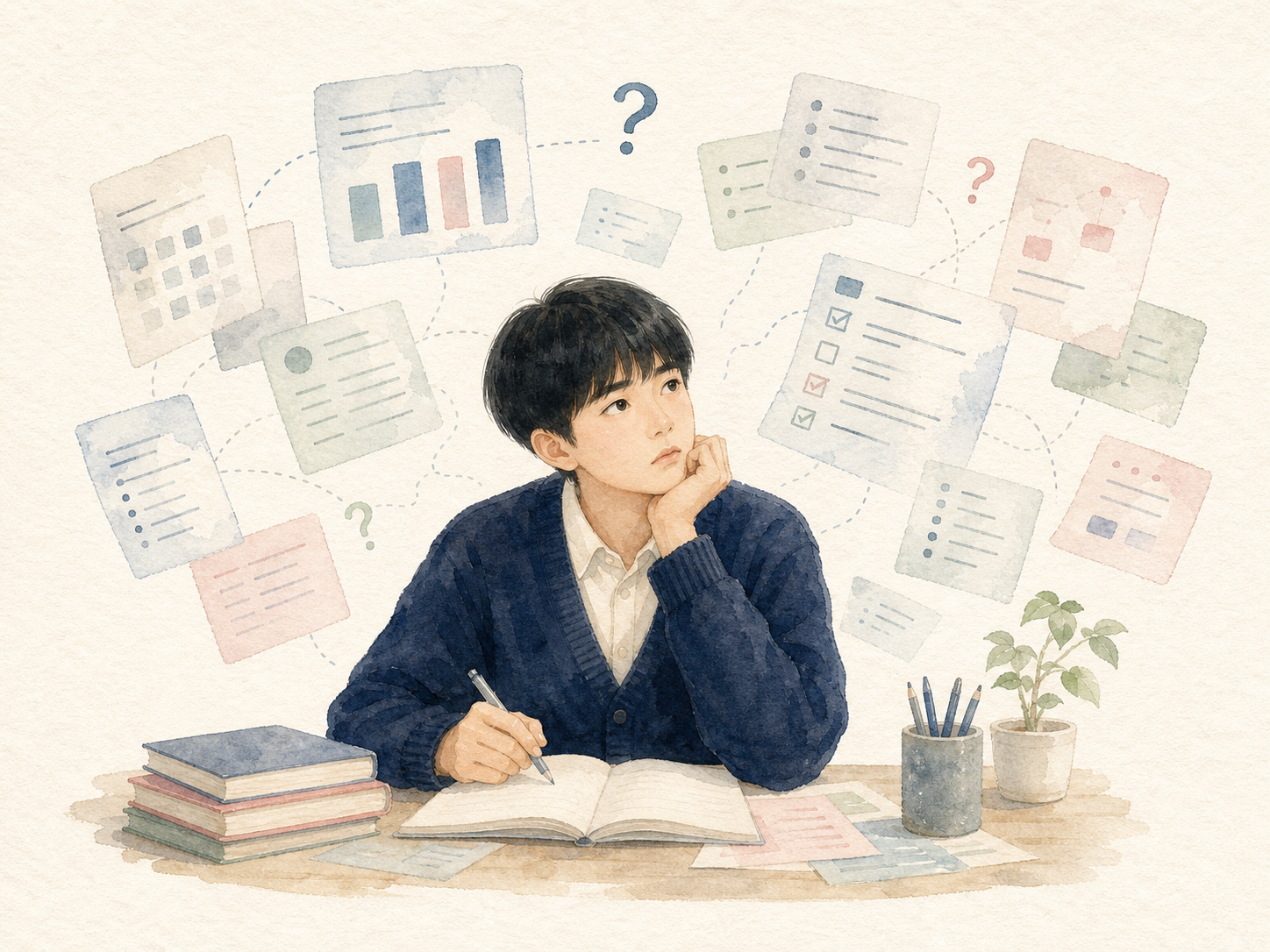 學生被繁雜的升學資訊淹沒