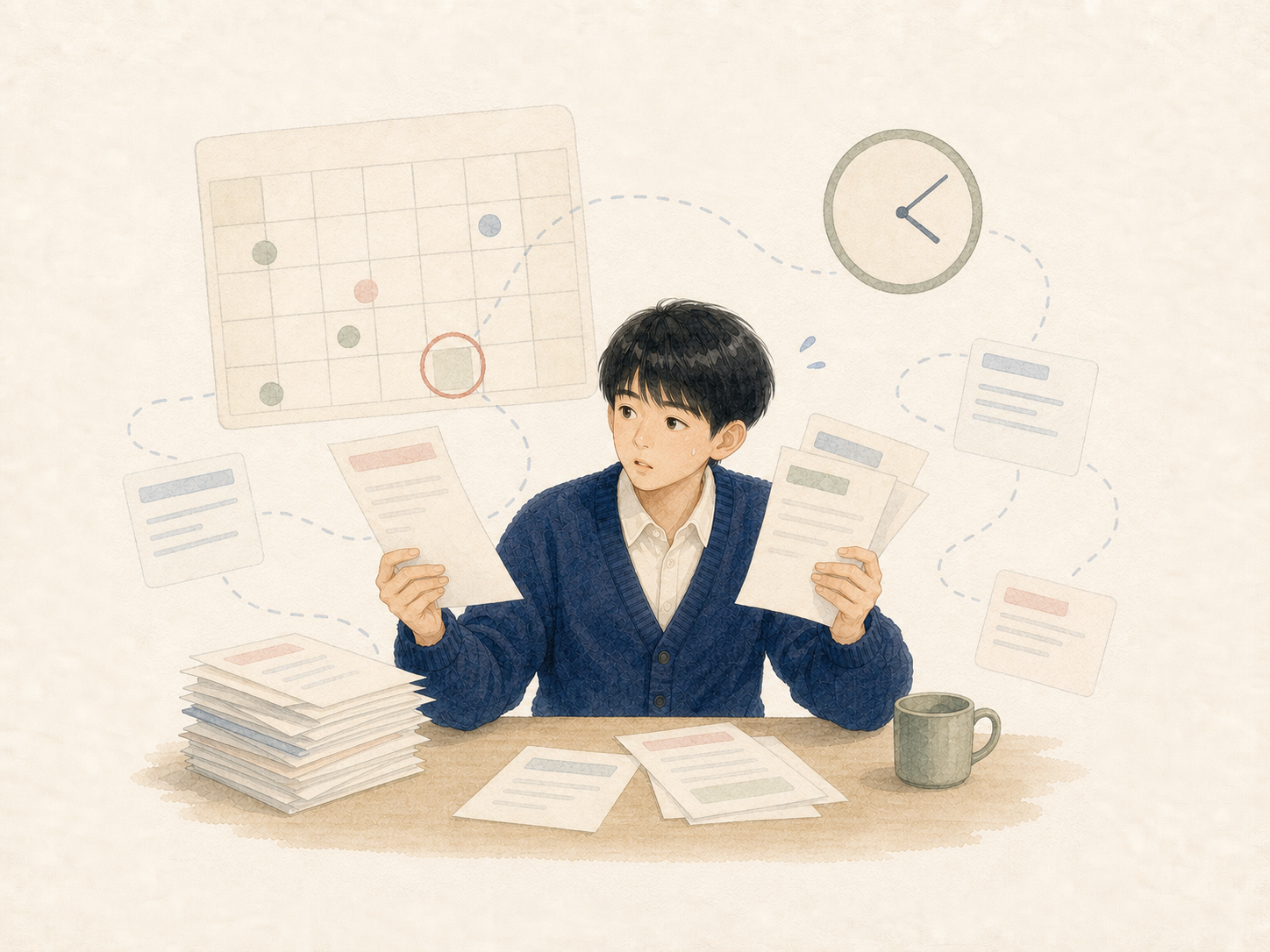 學生被雜亂的申請時間線困擾